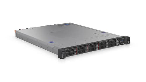 Lenovo ThinkSystem SR250 7Y51 - Server - rack-mountable - 1U - 1-way - 1 x Xeon E-2224 / up to 4.6 GHz - RAM 8 GB - SATA - hot-swap 3.5" bay(s) - no HDD - Matrox G200 - Gigabit Ethernet - no OS - monitor: none — view 4