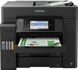 Epson EcoTank ET-5800 ET 5800 ET5800 - Multifunction printer - colour - ink-jet - A4 (210 x 297 mm) (original) - A4 (media) - up to 25 ppm (printing) - 550 sheets - 33.6 Kbps - USB 2.0, LAN, Wi-Fi(ac) - black
