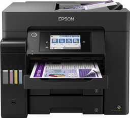 Epson EcoTank ET-5850 ET 5850 ET5850 - Multifunction printer - colour - ink-jet - A4 (210 x 297 mm) (original) - A4 (media) - up to 25 ppm (printing) - 550 sheets - 33.6 Kbps - USB 2.0, LAN, Wi-Fi(ac) - black