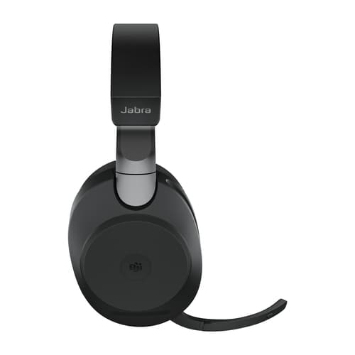 Jabra Evolve2 85 MS Stereo - Headset - full size - Bluetooth - wireless, wired - active noise cancelling - 3.5 mm jack - noise isolating - black - Certified for Microsoft Teams — view 4