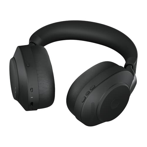 Jabra Evolve2 85 UC Stereo - Headset - full size - Bluetooth - wireless, wired - active noise cancelling - 3.5 mm jack - noise isolating - black