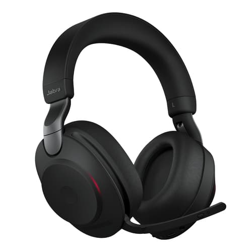 Jabra Evolve2 85 UC Stereo - Headset - full size - Bluetooth - wireless, wired - active noise cancelling - 3.5 mm jack - noise isolating - black — view 5