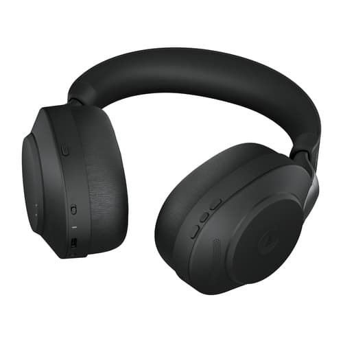 Jabra Evolve2 85 MS Stereo - Headset - full size - Bluetooth - wireless, wired - active noise cancelling - 3.5 mm jack - noise isolating - black - Certified for Microsoft Teams — view 3