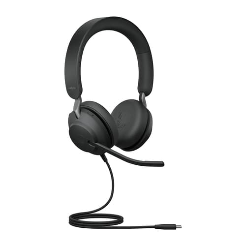 Jabra Evolve2 40 SE UC Stereo - Headset - on-ear - wired - USB-C - noise isolating - Optimised for UC — view 4