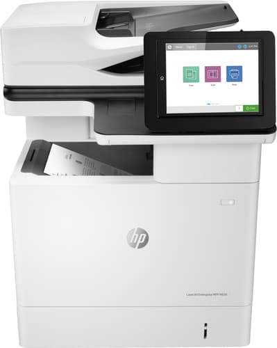 HP LaserJet Enterprise MFP M636fh - Multifunction printer - B/W - laser - 216 x 864 mm (original) - A4/Legal (media) - up to 71 ppm (copying) - up to 71 ppm (printing) - 650 sheets - 33.6 Kbps - USB 2.0, Gigabit LAN, USB 2.0 host — view 1