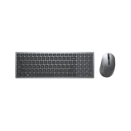 Dell Pro Plus Compact Keyboard and Mouse - KM7120W - Keyboard and mouse set - wireless - 2.4 GHz, Bluetooth 5.0 - UK - titan grey - with 3 years NBD Advance Exchange