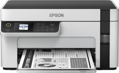 Epson EcoTank ET-M2120 ET M2120 ETM2120 2120 - Multifunction printer - B/W - ink-jet - A4/Legal (media) - up to 15 ppm (printing) - 150 sheets - USB, Wi-Fi - white