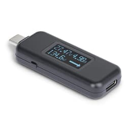 StarTech.com USB-C Power Tester, Bi-Directional Digital Voltage/Current - USB-C power tester - digital multimeter, bi-directional - black