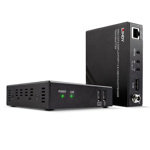 100MCAT.6DISPLAYPORT1.2&USBKVMEXTE