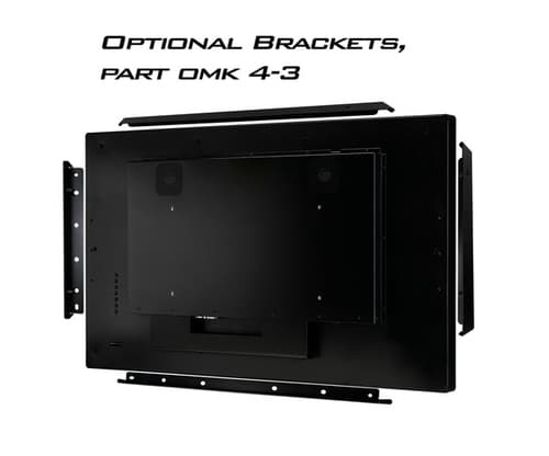 Iiyama OMK4-3 - Mounting component (4 brackets) - for LCD display - screen size: 43" - for ProLite TF4339MSC-B1AG — view 3