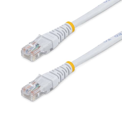 StarTech.com Molded Cat 5e UTP Patch Cable - Patch cable - RJ-45 (M) to RJ-45 (M) - 15 m - UTP - CAT 5e - molded - white — view 1