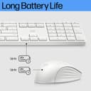 HP 655 WIRELESS KEYBOARD + MOUSE WHT thumbnail 2