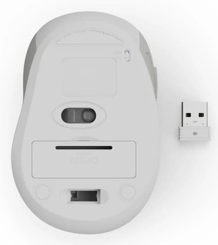 Hama WM-400 Wireless Mouse, Ergonomic, Optical, 6-Button, No Noise, White — view 8