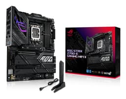 ASUS ROG STRIX Z790-E GAMING WIFI II - Motherboard - ATX - LGA1700 Socket - Z790 Chipset - USB 3.2 Gen 1, USB 3.2 Gen 2, USB-C 3.2 Gen2, USB-C 3.2 Gen 2x2 - 2.5 Gigabit LAN, Wi-Fi 7, Bluetooth - onboard graphics (CPU required) - HD Audio (8-channel)