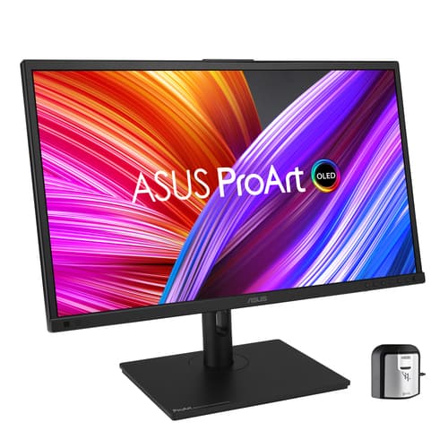ASUS ProArt OLED PA27DCE-K - OLED monitor - 27" (26.9" viewable) - 3840 x 2160 4K @ 60 Hz - 350 cd/m� - 1000000:1 - HDR10, HLG - 3xHDMI, DisplayPort, USB-C - speakers - black — view 4