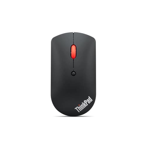 Lenovo ThinkPad Silent - Mouse - right and left-handed - blue optical - 3 buttons - wireless - Bluetooth 5.0 - black - retail