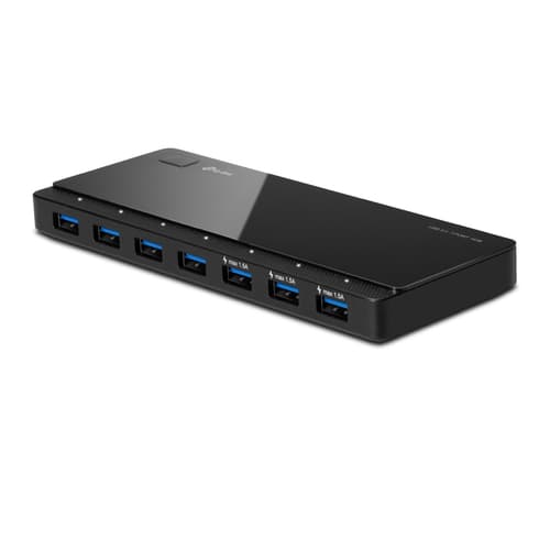 TP-Link USB 3.0 7-Port Hub with UK power adaptor and 1m USB 3.0 cable - UH700