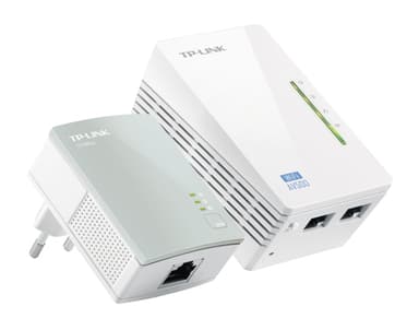 TP-Link AV500 Powerline Homeplug WiFi Extender with 2 LAN ports , Twin Pack - TL-WPA4220 KIT