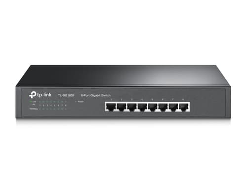 TP-Link TL-SG1008 8 port Desktop Gigabit Switch steel case — view 1