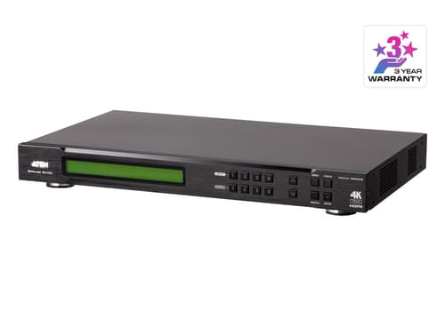 ATEN VanCryst VM6404HB 4 x 4 True 4K HDMI Matrix Switch with Scaler - Video/audio switch - rack-mountable