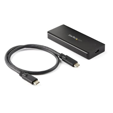StarTech.com USB-C 10Gbps M.2 NVMe PCIe SSD Enclosure, Rugged Aluminum External M.2 PCIe M-Key Case IP67 Rated, 1GB/s Read/Write, Supports 2230/2242/2260/2280, TB3 Compatible, Mac/PC - 1.6ft USB-C Cable Incl - Storage enclosure - M.2 - M.2 Card - USB 3.2 (Gen 2) - black - for P/N: PEXUSB321C