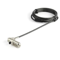StarTech.com 6.5' (2m) Laptop Cable Lock, Nano Slot Compatible 4 Digit Combination Security Cable Lock, Serialized Anti-Theft Vinyl Coated Steel Cable Lock for Nano Slot Computer/Device - Nano Slot Laptop Lock (LTLOCKNANO) - Compatible with Kensington - security cable lock - 2 m - TAA Compliant