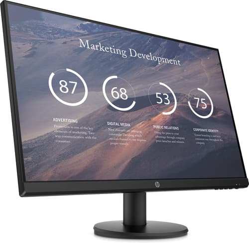 HP P27v G4 - P-Series - LED monitor - 27" - 1920 x 1080 Full HD (1080p) @ 60 Hz - IPS - 300 cd/m� - 1000:1 - 5 ms - HDMI, VGA - black — view 4