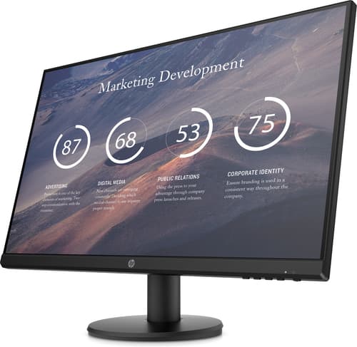 HP P27v G4 - P-Series - LED monitor - 27" - 1920 x 1080 Full HD (1080p) @ 60 Hz - IPS - 300 cd/m� - 1000:1 - 5 ms - HDMI, VGA - black — view 3