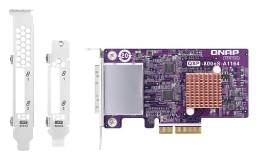QNAP QXP SATA Expansion Card - Storage controller - SATA 6Gb/s / SAS 6Gb/s - low profile - RAID JBOD - PCIe 3.0 x4
