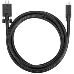 Targus - USB cable - 24 pin USB-C (M) to 24 pin USB-C (M) screwable - 1.8 m - black - for P/N: DOCK191USZ, DOCK430EUZ, DOCK430USZ