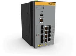 Allied Telesis AT IE340-12GT - Switch - L3 - Managed - 8 x 10/100/1000 + 4 x 1000Base-X SFP - DIN rail mountable, wall-mountable - DC power