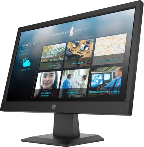 HP P19b G4 - P-Series - LED monitor - 18.5" - 1366 x 768 WXGA @ 60 Hz - TN - 200 cd/m� - 600:1 - 5 ms - HDMI, VGA - jack black — view 4
