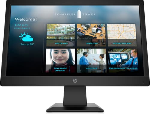 HP P19b G4 - P-Series - LED monitor - 18.5" - 1366 x 768 WXGA @ 60 Hz - TN - 200 cd/m� - 600:1 - 5 ms - HDMI, VGA - jack black
