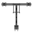 StarTech.com Desk Mount Dual Monitor Arm, Ergonomic Dual Monitor VESA Mount for 32" 17.6lbs (8kg) Displays, Crossbar Handle for Synchronized Full Motion, Height Adjustable, C-Clamp/Grommet thumbnail 3