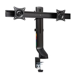 Kensington SmartFit Space-Saving Dual Monitor Arm - Mounting kit - Tilt & Swivel - for 2 monitors - aluminium, plastic, steel - black - screen size: up to 27" - desktop, C-clamp, grommet, desk-mountable