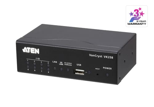 ATEN VanCryst VK258 8-Channel Digital I/O Expansion Box - Expansion module - Ethernet 100 — view 1