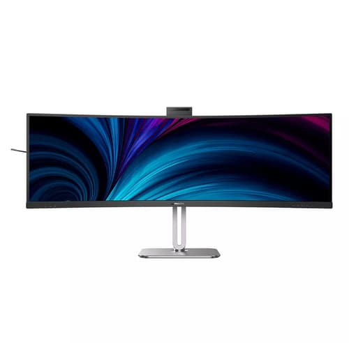Philips 49B2U6900CH - 6000 Series - LED monitor - curved - USB - 49" (48.8" viewable) - 5120 x 1440 Dual Quad HD @ 75 Hz - VA - 450 cd/m� - 3000:1 - DisplayHDR 400 - 4 ms - 2xHDMI, DisplayPort, 2xUSB-C - speakers - textile black