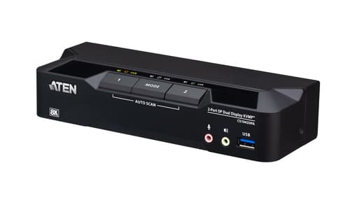 2P 8K USB3.0 Dual Display KVMP Switch
