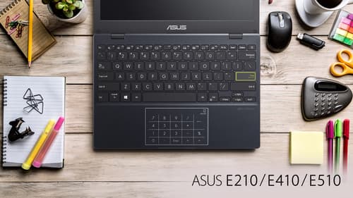 ASUS Vivobook Go 15 E510KA-EJ618WS - 180-degree hinge design - Intel Pentium Silver - N6000 / up to 3.3 GHz - Win 11 Home in S mode - UHD Graphics - 4 GB RAM - 128 GB eMMC - 15.6" 1920 x 1080 (Full HD) - Wi-Fi 5 - star black — view 18
