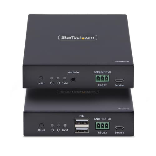 StarTech.com HDMI KVM Extender Over IP Network, 4K 60Hz, Driverless - Transmitter and receiver Kit - video/audio/USB extender - HDMI — view 4