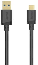 Hama 00202005 USB cable USB 3.2 Gen 1 (3.1 Gen 1) 0.75 m USB A USB C 5 Gbit/s Black thumbnail 1