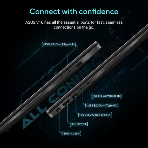 ASUS V16 V3607VH-RP011W - 16" - Intel Core 5 - 210H - 16 GB RAM - 512 GB SSD — view 12