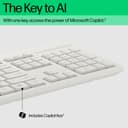 HP 225 - Keyboard and mouse set - ambidextrous, 3-zone layout, standard key travel - full size - USB - UK - cashmere white thumbnail 8