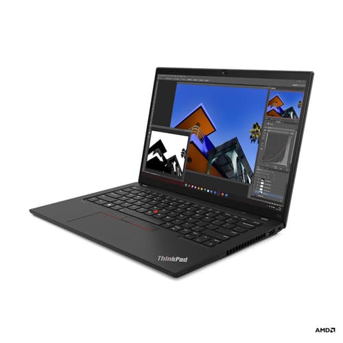 Lenovo ThinkPad T14 Gen 4 21K3 - 180-degree hinge design - AMD Ryzen 5 Pro - 7540U / up to 4.9 GHz - Win 11 Pro - Radeon 740M - 16 GB RAM - 256 GB SSD TCG Opal Encryption 2, NVMe - 14" IPS 1920 x 1200 - Gigabit Ethernet - Wi-Fi 6E - thunder black - kbd: UK - with 3 Years Lenovo Onsite Support + 1 Year Lenovo Premier Support