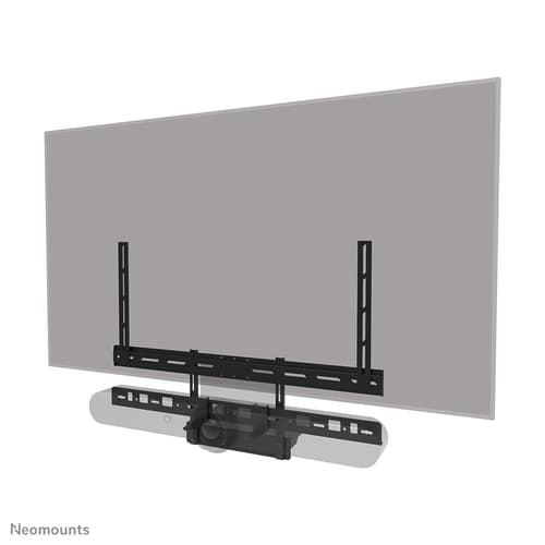 Neomounts AV60-500BL - Mounting kit (mount bracket, laptop shelf) - for video bar / laptop - universal - black - screen size: 43"-110" - VESA-mountable — view 15