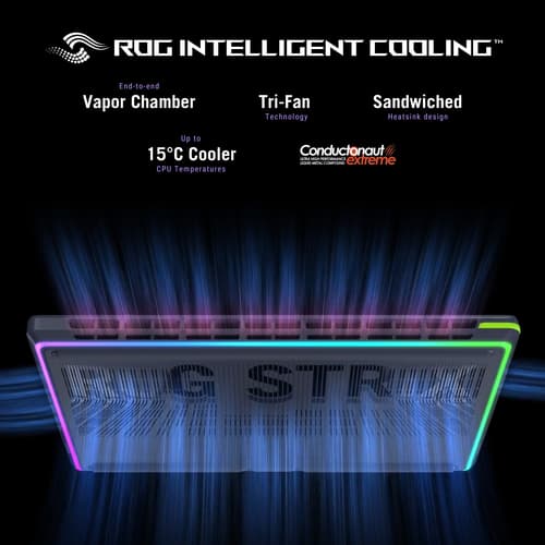 ASUS ROG Strix G18 G815LR-S9002W - Intel Core Ultra 9 - 275HX / up to 5.4 GHz - Win 11 Home - GeForce RTX 5070 Ti - 32 GB RAM - 1 TB SSD NVMe - 18" 2560 x 1600 (WQXGA) @ 240 Hz - 2.5 Gigabit Ethernet - Wi-Fi 7, Bluetooth — view 16