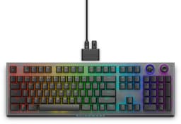 Alienware Tri-Mode AW920K - Keyboard - AlienFX per-key RGB / 16.8 million colours - wireless - 2.4 GHz, Bluetooth 5.1, USB - QWERTY - US - key switch: CHERRY MX Red - Dark Side of the Moon
