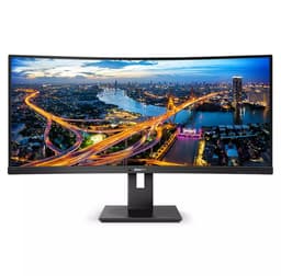 Philips 345B1C - LED monitor - curved - 34" - 3440 x 1440 WQHD @ 100 Hz - VA - 300 cd/m� - 3000:1 - 5 ms - 2xHDMI, DisplayPort - speakers - black texture