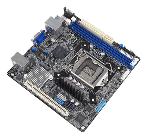 ASUS P12R-I - Motherboard - mini ITX - LGA1200 Socket - C252 Chipset - USB 3.2 Gen 1 - 2 x Gigabit LAN - onboard graphics — view 5