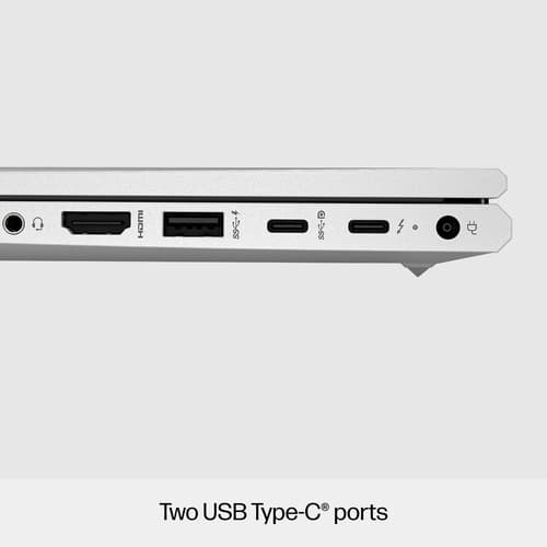 HP EliteBook 640 G10 Notebook - 177-degree hinge design - Intel Core i5 - 1335U / up to 4.6 GHz - Win 11 Pro - Intel Iris Xe Graphics - 16 GB RAM - 512 GB SSD NVMe - 14" IPS 1920 x 1080 (Full HD) - Gigabit Ethernet - NFC, Wi-Fi 6E - pike silver aluminium - kbd: UK - with HP Wolf Pro Security Edition (1 year) — view 7
